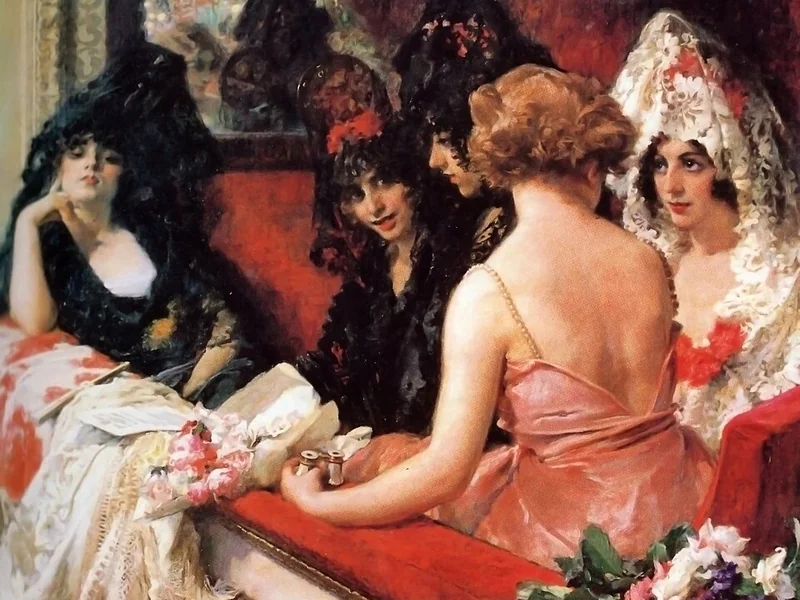 1848-Francisco Pradilla y Ortiz - Done a teatro